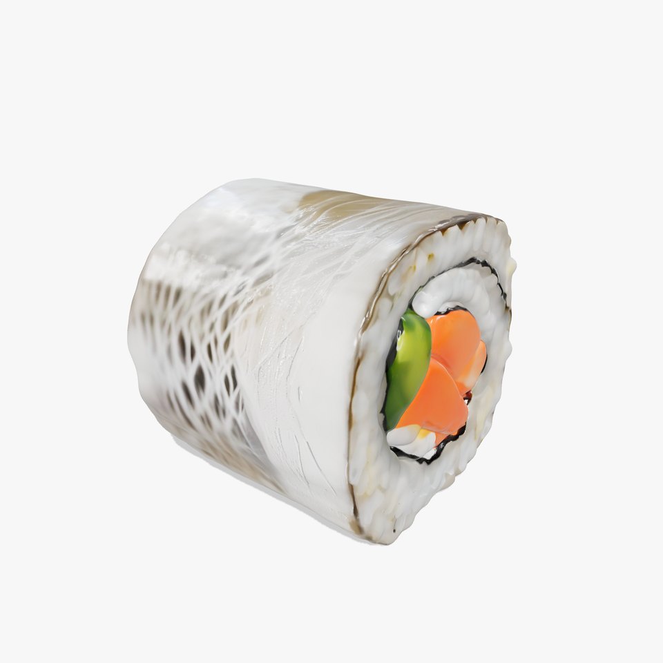 Realistic Sushi Roll Model Pack